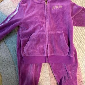Juicy Couture Purple Velour Tracksuit